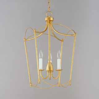 Maxim Lighting Plumette 3-Light Pendant, Gold Leaf, 12163GL