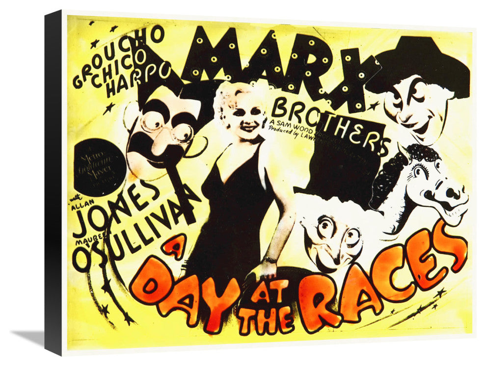 "Marx Brothers - A Day at the Races 10" Canvas Giclee, 22"x18"