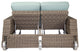 Palisades Double Chaise, Canvas Antique Beige