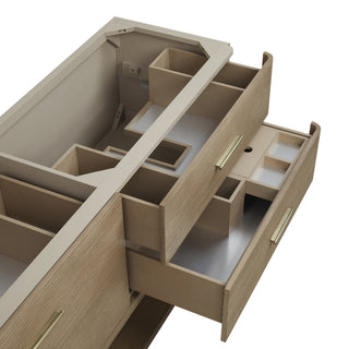 Lucian Bath Vanity, Pebble Oak, 72, No Top