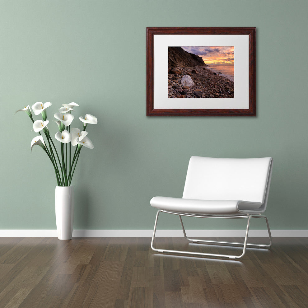 Michael Blanchette ''Rock Equality'' Art, Wood Frame, White Mat, 14x11