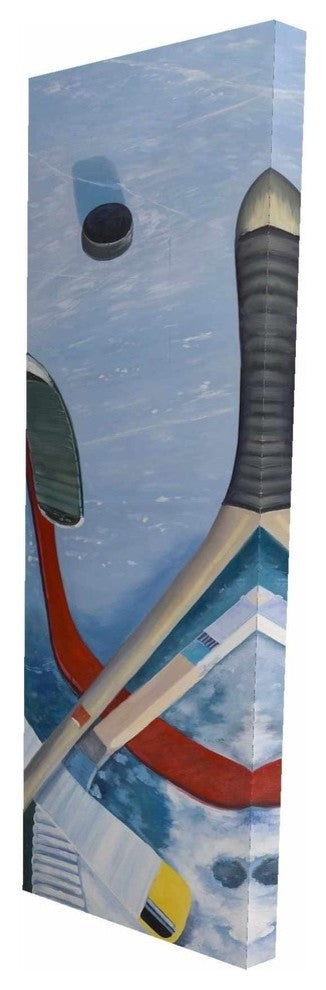 Hockey Sticks Painting Print on Wrapped Canvas