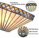 Tiffany Style Wall Sconce 1-Light Stained Glass Wall Light