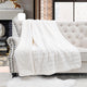 Super Mink Faux Fur Throw Blanket, Bright White, 60"x80"