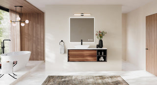 Fogless, Dimmable, Color Temperature Adjustable LED Mirror, 36x36