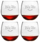 "Bite Me" Stemless Wine Glasses, Set of 4