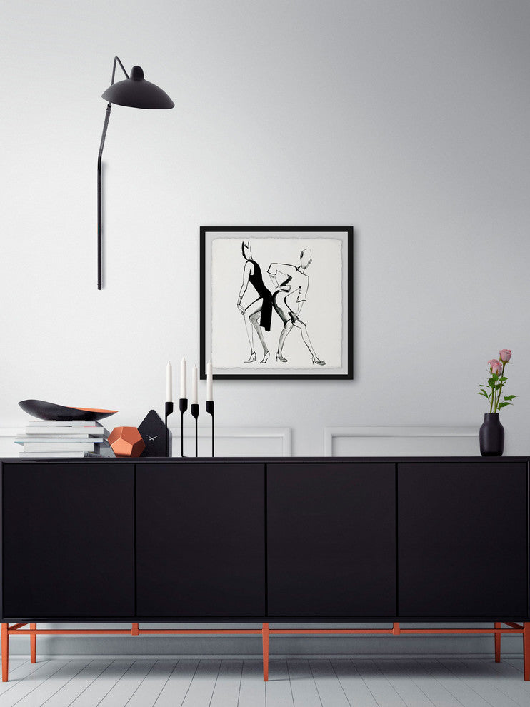 "Striking a Pose" Framed Painting Print, 24"x24"