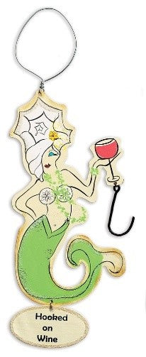 Make a Splash Drink Like a Fish Mermaids Wine Bottle Charms Set of 3