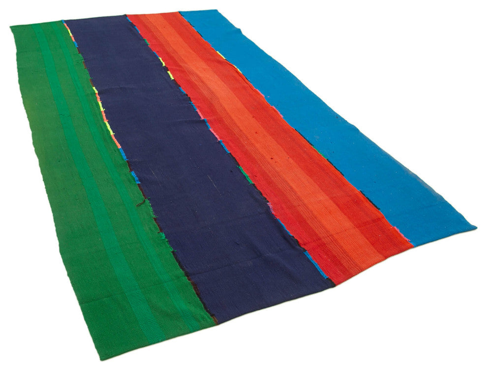 Rug N Carpet - Handwoven Turkish 5' 7'' x 10' 4'' Tribal Kilim Rug