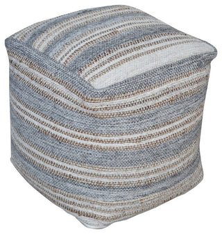 Uttermost Mesick Handwoven Gray Pouf, 23967