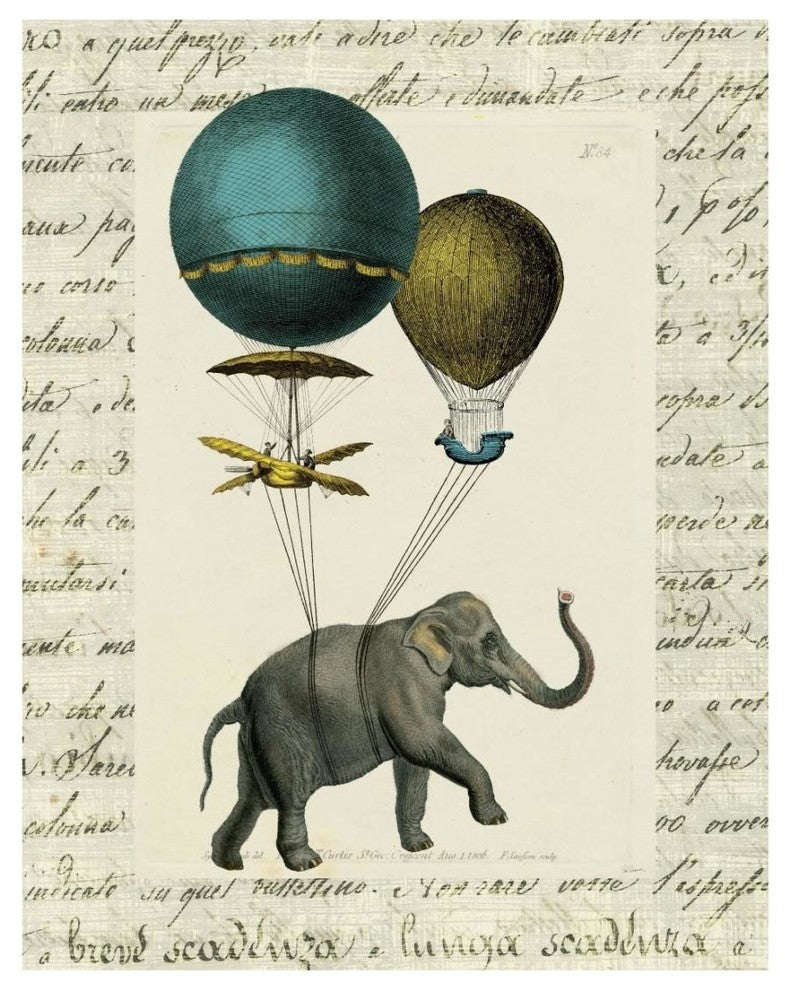 "Elephant Ride I v" Digital Paper Print by Sue Schlabach, 18"x22"
