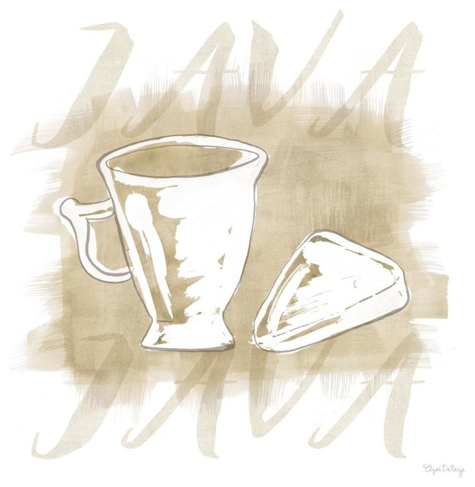 "Jazzy Java I" Digital Paper Print by Elyse DeNeige, 42"x42"