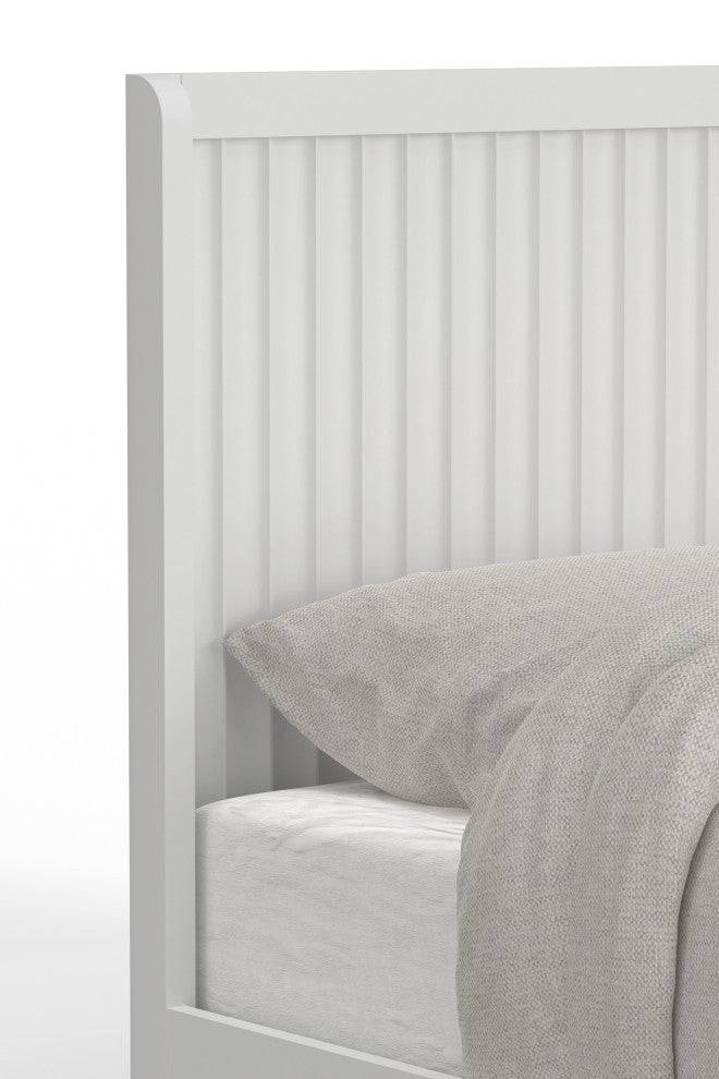 Stapleton Full Panel Bed, White