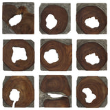 Uttermost Jungle Wood Paneled Wall Art, 9-Piece Set