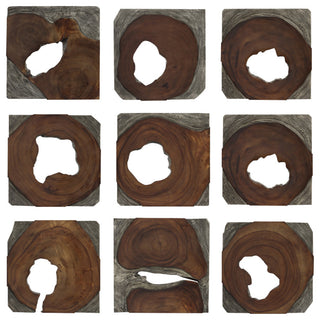 Uttermost Jungle Wood Paneled Wall Art, 9-Piece Set