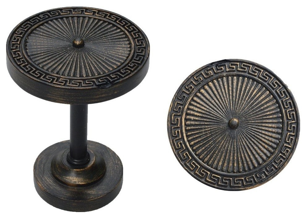 Agia Medallion Drapery Holdback, Burnt Gold, Set of 2