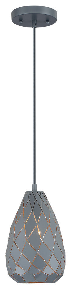 Onyx 1 Light Pendant, Museum Black
