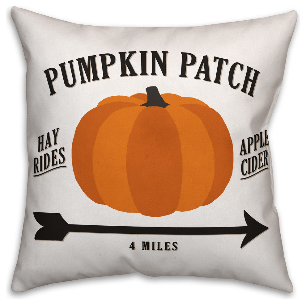 Pumpkin Patch Throw Pillow
