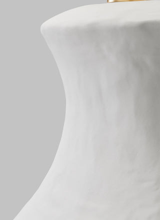 Bone Table Lamp, Matte White Ceramic