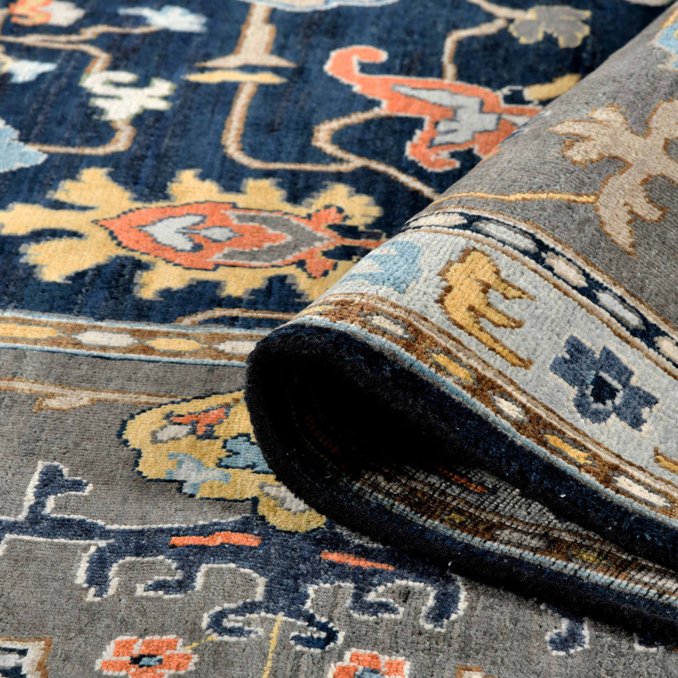 Antiquity Marian Area Rug, Navy Blue, 2' x 3', Persian