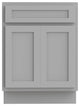 Vanity Art Vanity Base Cabinet, No Top, 24", Gray
