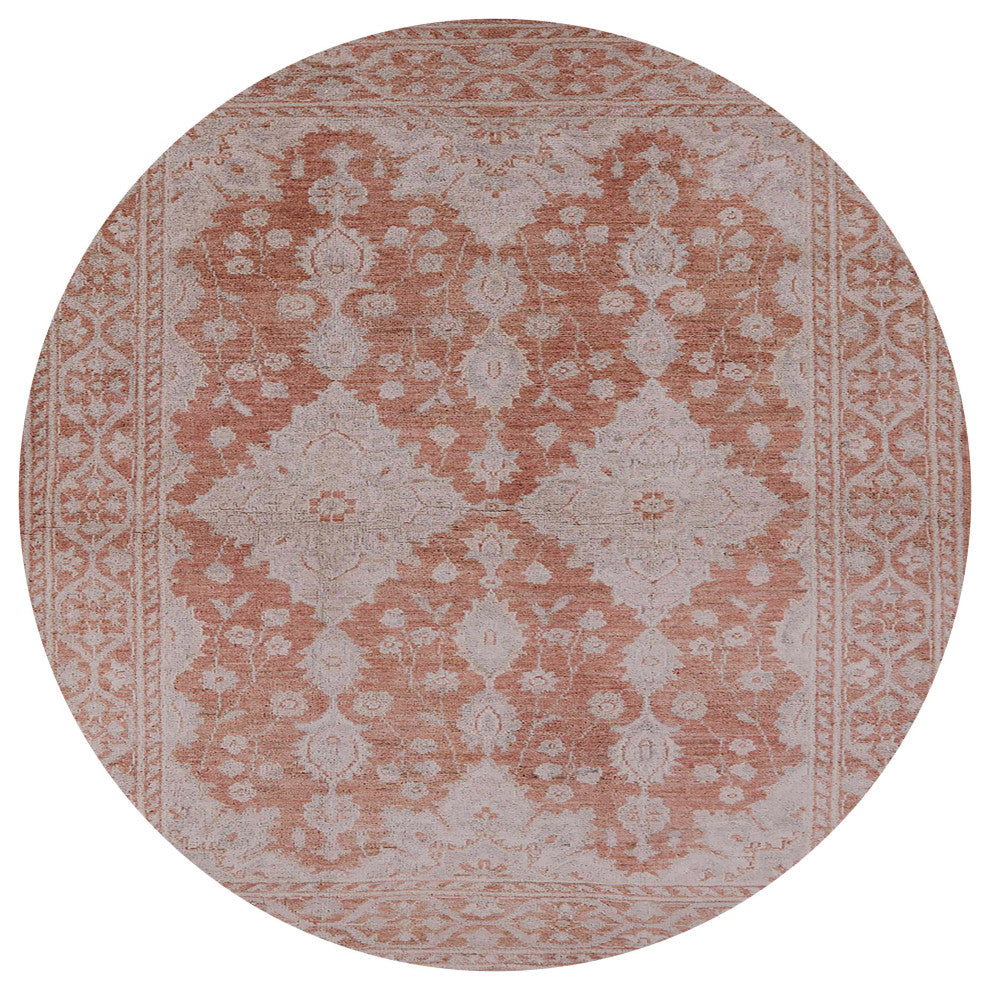 Ahgly Company Indoor Round Mid-Century Modern Area Rugs, 4' Round