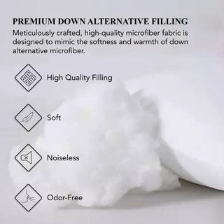 A1HC Throw Pillow Insert Down Alternative Extra Filled, 18"x18", Set of 2