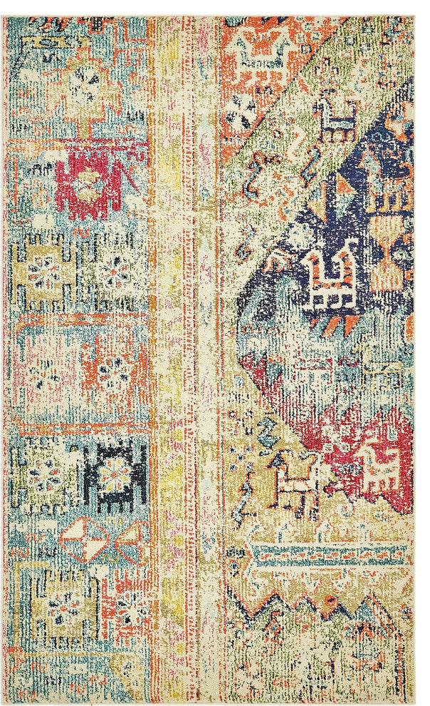 Unique Loom Multicolored Pochteca Monterey 5' 0 x 8' 0 Area Rug