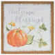 Autumn Blessing Pumpkin Sign, Set of 2
