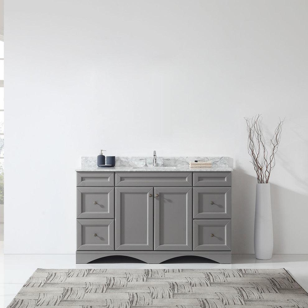 Talisa 60" Single Bathroom Vanity Set, Gray