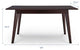 Dining Table, Rectangular, Wood, Drak Brown, Modern, Cafe Bistro Restaurant