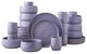 Stone by Mercer Project SHOSAI Stoneware 32 Piece Dinnerware Set, Lavender