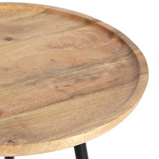 Chervey Tri Pin Side Table, Natural