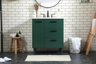 Bailey 30" Bathroom Vanity, Green