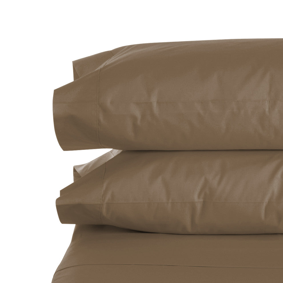1800 Series PillowCase - 2 Pillow Cases Per Set King Size Standard Size, Taupe,