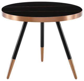 Modrest Cayson Modern Black Ceramic Small Coffee Table
