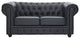 Chesterfield Loveseat in Black