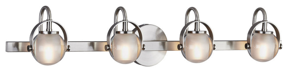 Conduit 4-Light Bath Bar FSN-8064-CLOP-NCKL, Brushed Nickel