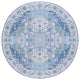 Safavieh Tucson TSN118 Rug Machine-Washable, Light Blue/Blue, 8' Round