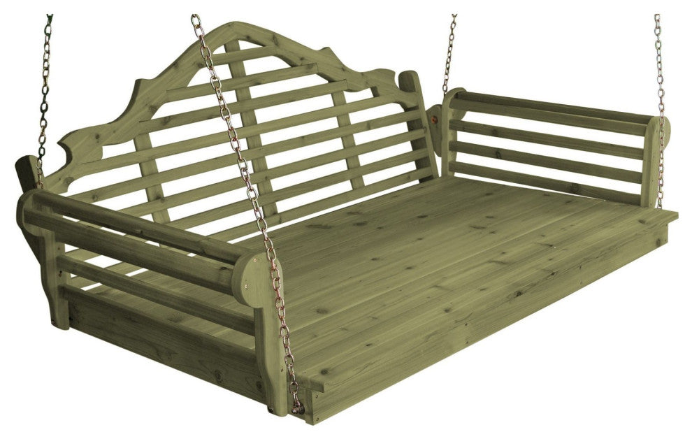 Pine Marlboro Swingbed, Linden Leaf Stain, 6 Foot