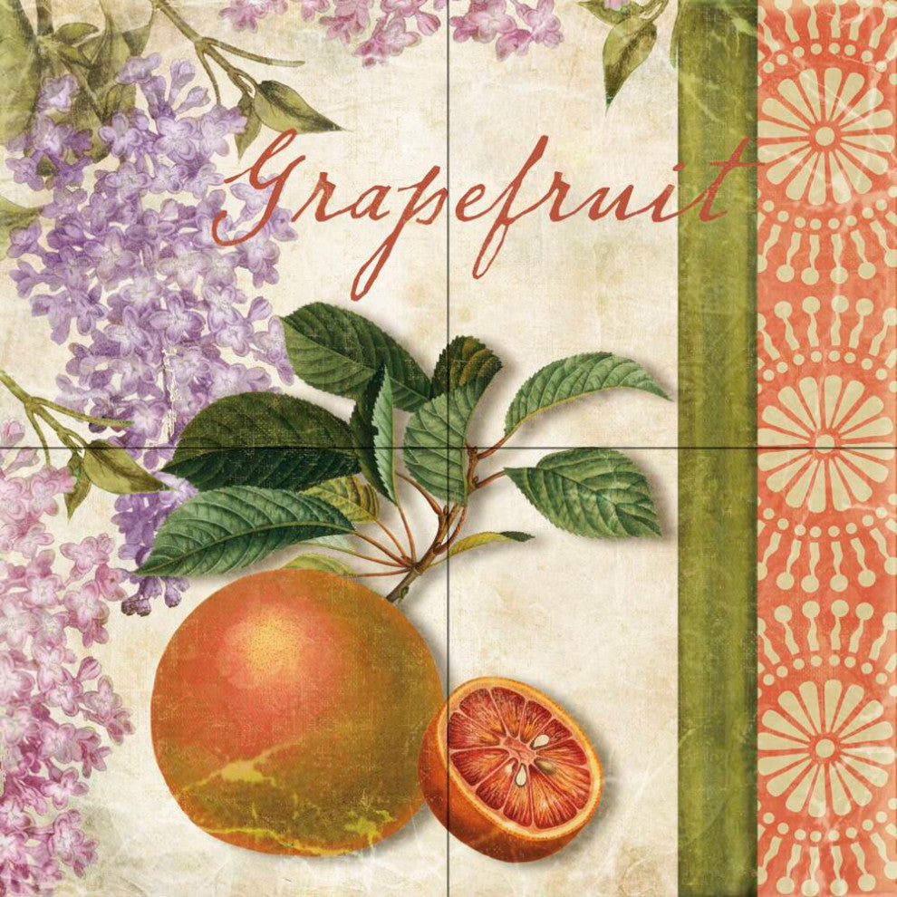 Tile Mural Kitchen Backsplash Summer Citrus III-CB by Color Bakery