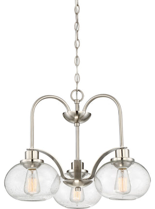 Trilogy 3-Light Chandelier, Brushed Nickel