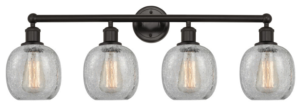 Innovations 616-4W-OB-G105 Belfast 4 Light Bath Vanity Light, Oil Rubbed Bronze