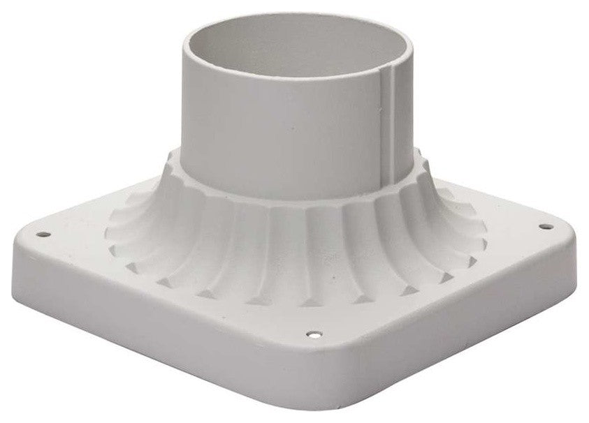 Maxim 2001 Square Aluminum Pier Mount - White