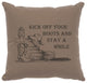 Image Pillow 16x16 Kick off Boots Cotton Taupe