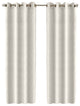 Elizabeth Grommet Top Linen Drape, Igloo, 50"x96"