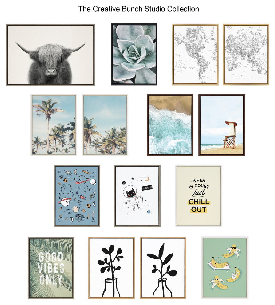 Blue Lake Canvas Art Set by The Creative Bunch Studio, Assorted 3 Piece 12x28