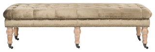 Safavieh Barney Tufted Bench, Antique Sage