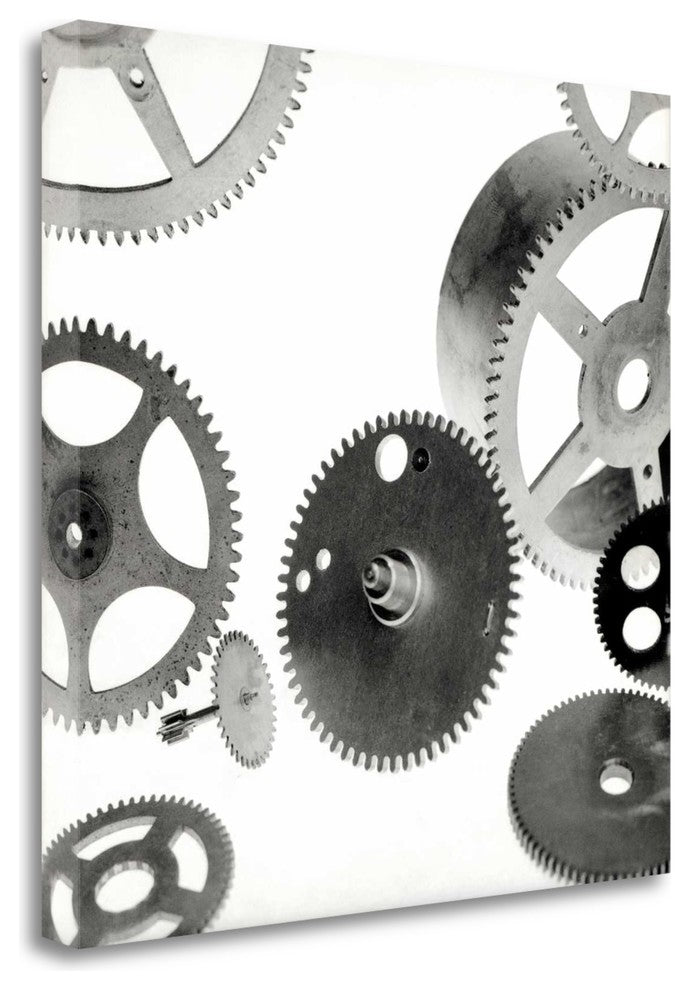 "Retro - Gears - 6" By Alan Blaustein, Giclee Print on Gallery Wrap Canvas