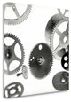 "Retro - Gears - 6" By Alan Blaustein, Giclee Print on Gallery Wrap Canvas